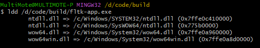 cmake-msys-ldd